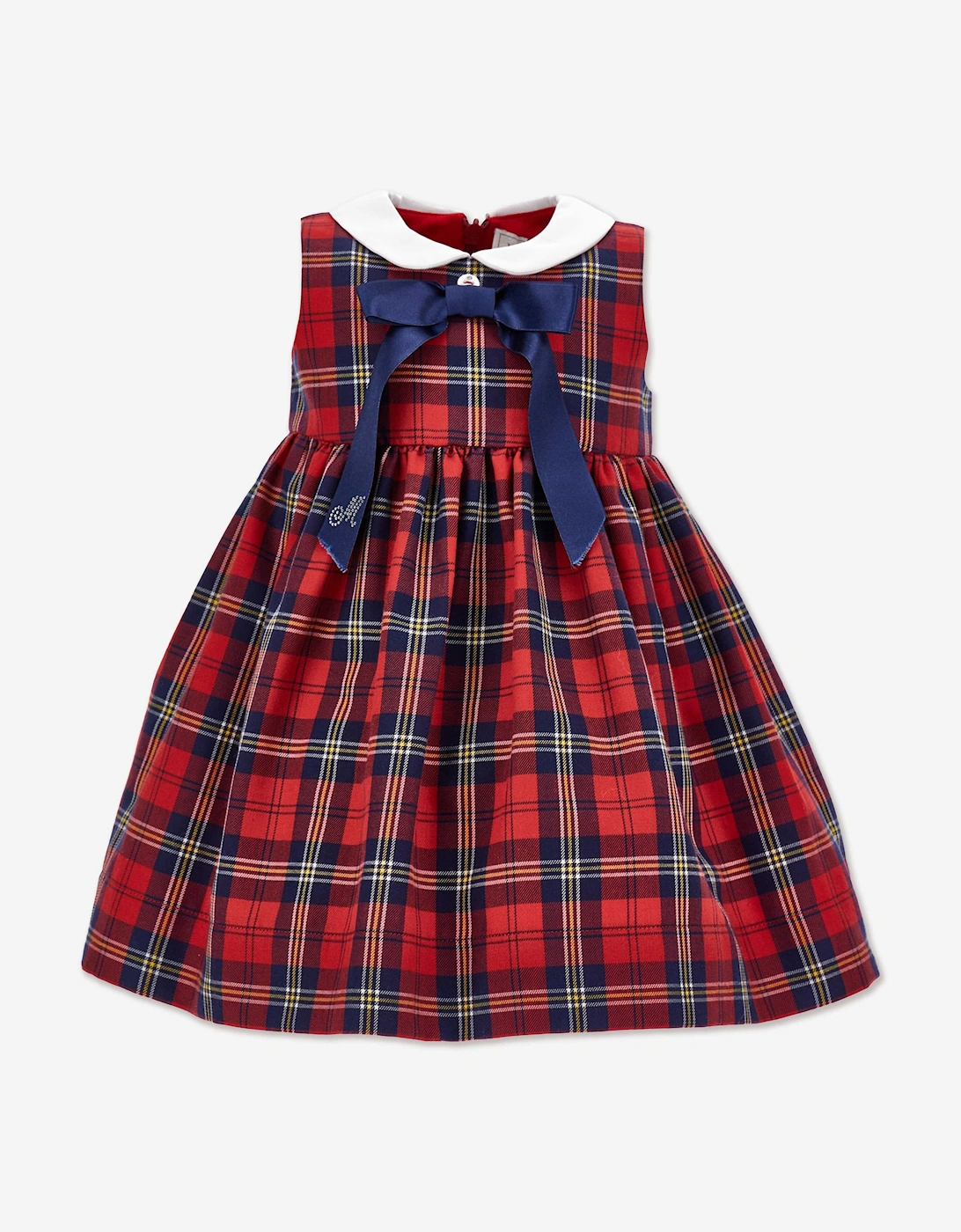 Baby Girls Tartan Dress in Red, 5 of 4