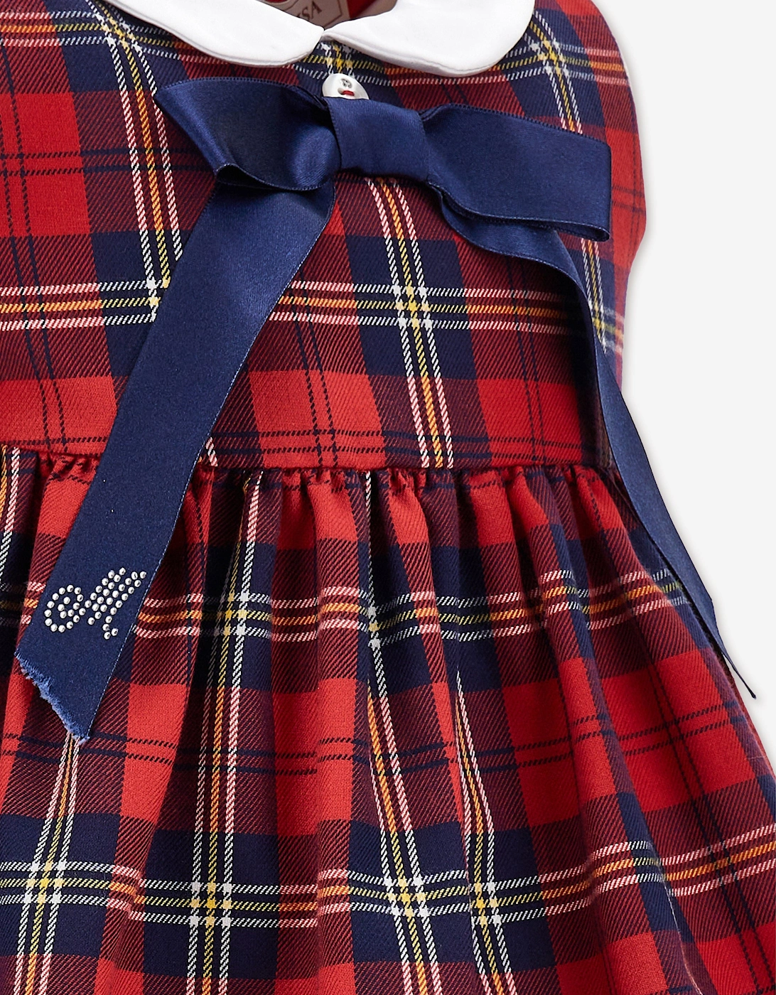 Baby Girls Tartan Dress in Red