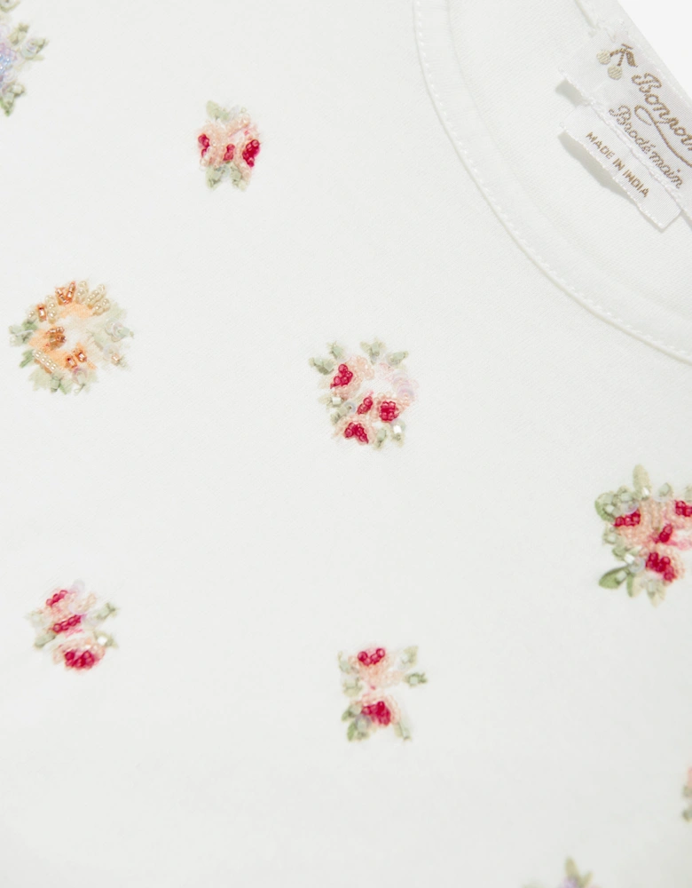 Girls Capricia T-Shirt in Ivory