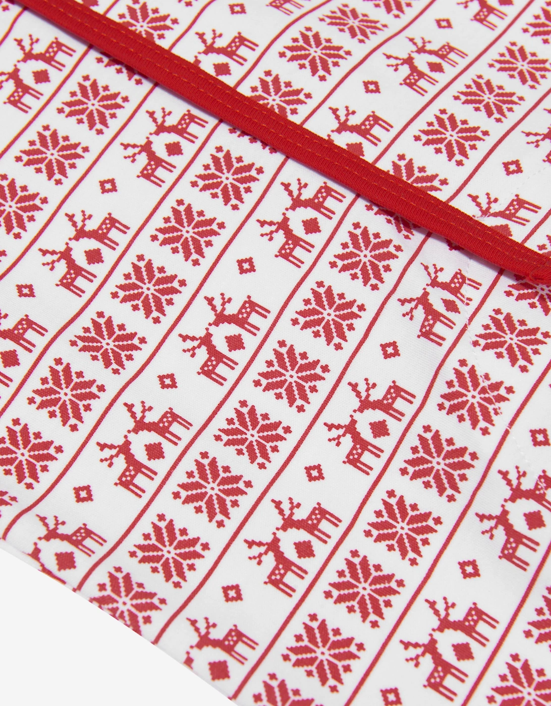Baby Fair Isle Babygrow in Red
