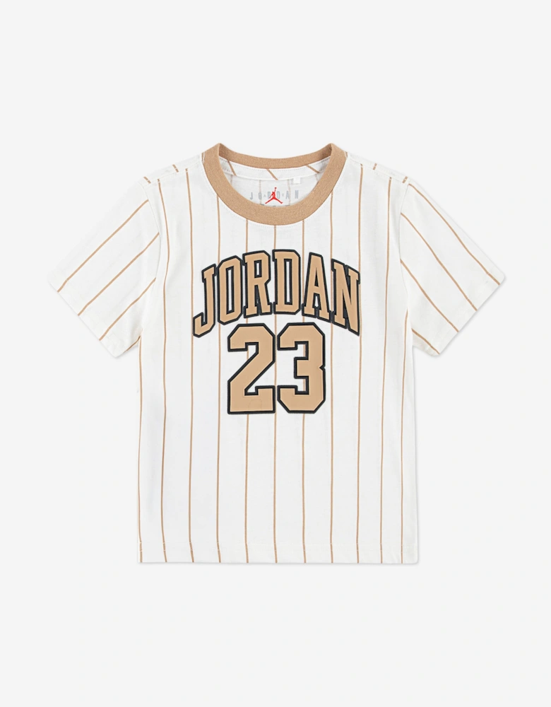 Kids MJ 23 FZ Tracksuit Set in Beige