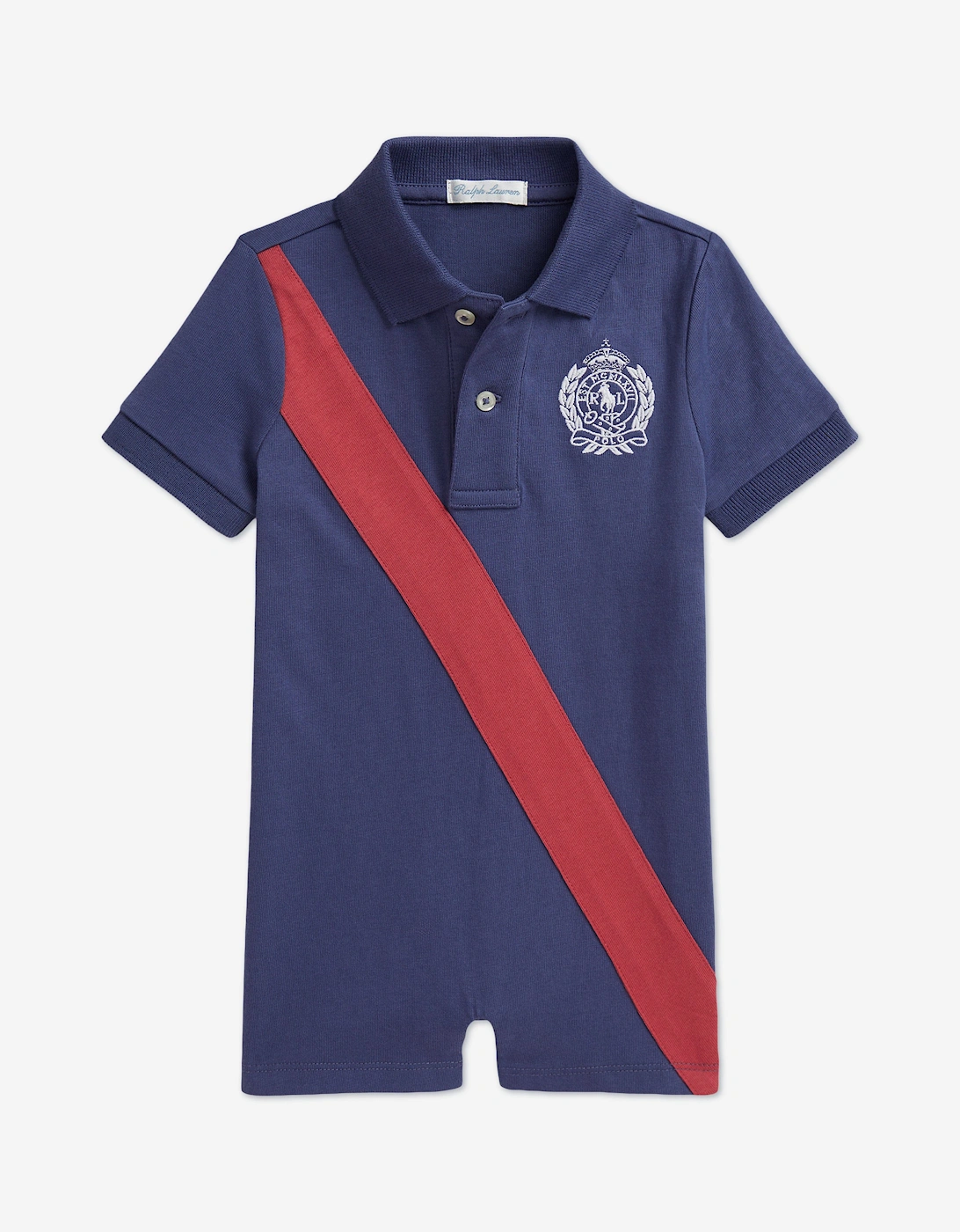 Baby Boys Jersey Romper in Blue, 5 of 4