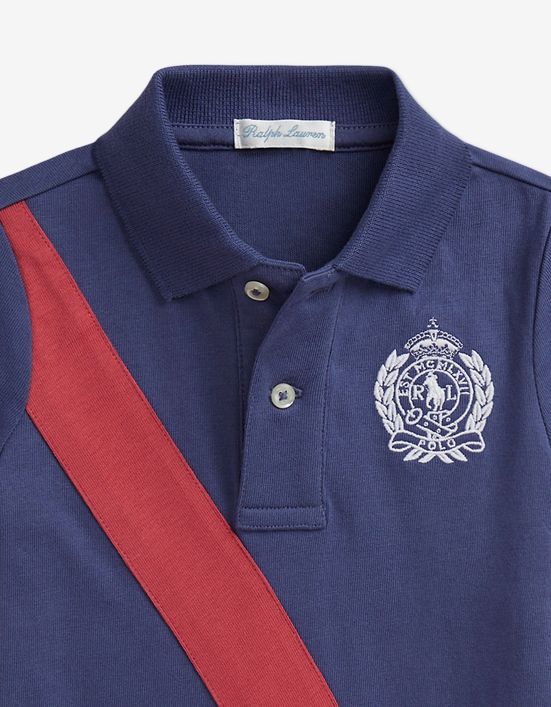 Baby Boys Jersey Romper in Blue