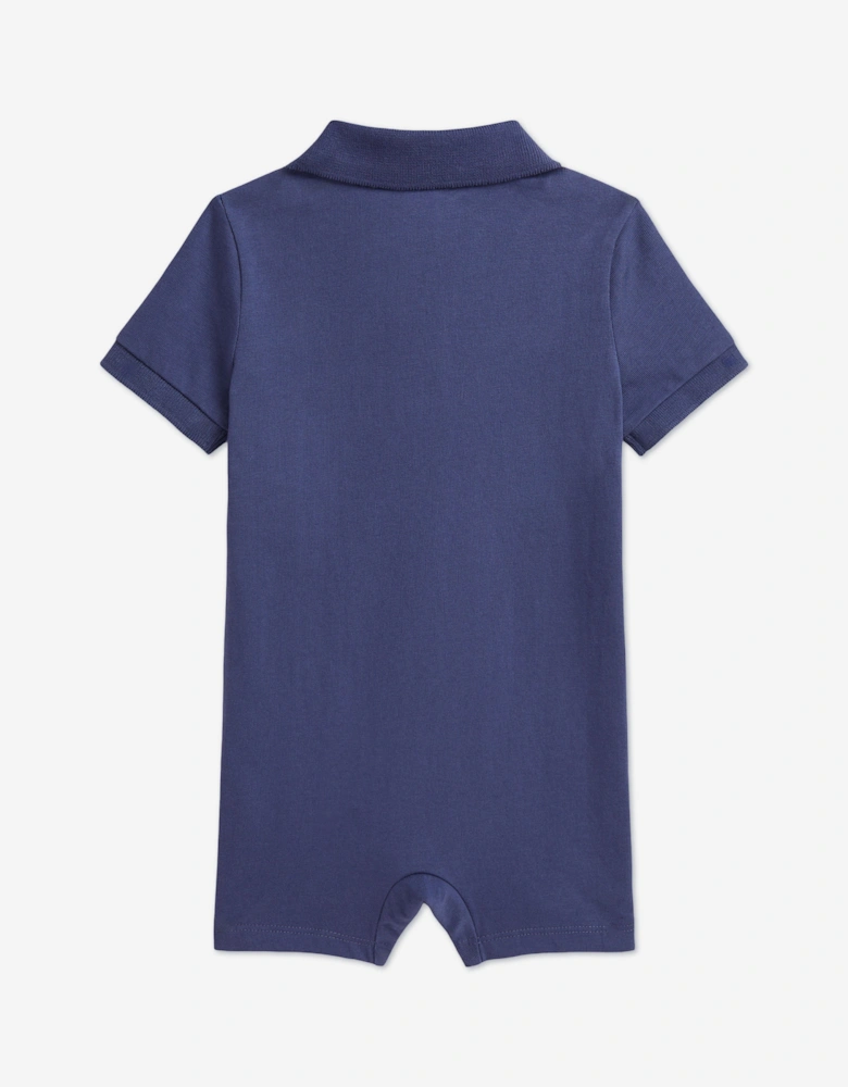Baby Boys Jersey Romper in Blue