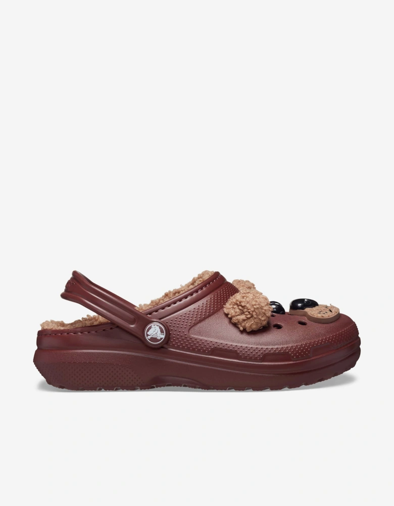 Kids Classic Lined I Am Bear Clog in Brown