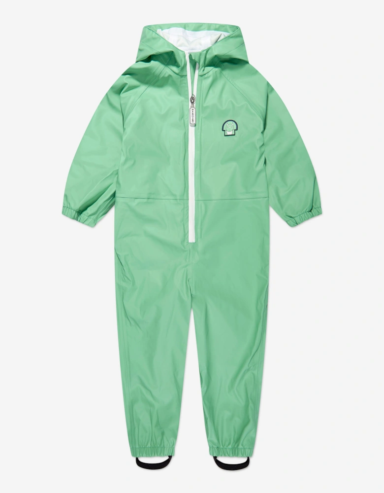 Boys Spike The Dinosaur Puddle Suit in Green