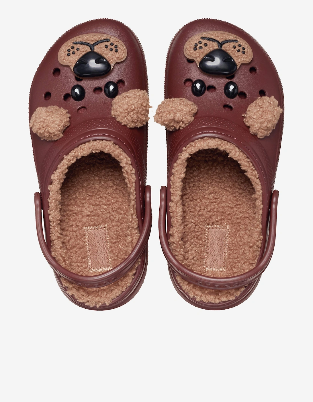 Kids Classic Lined I Am Bear Clog in Brown