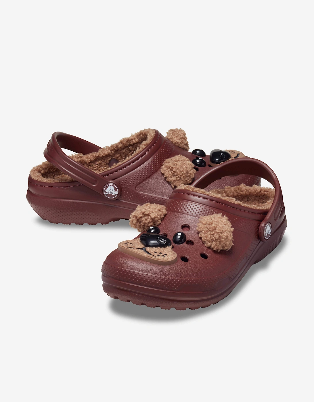 Kids Classic Lined I Am Bear Clog in Brown