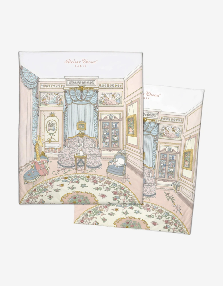 Baby French Bedroom Quilt in Multicolour  (100 × 130 cm)