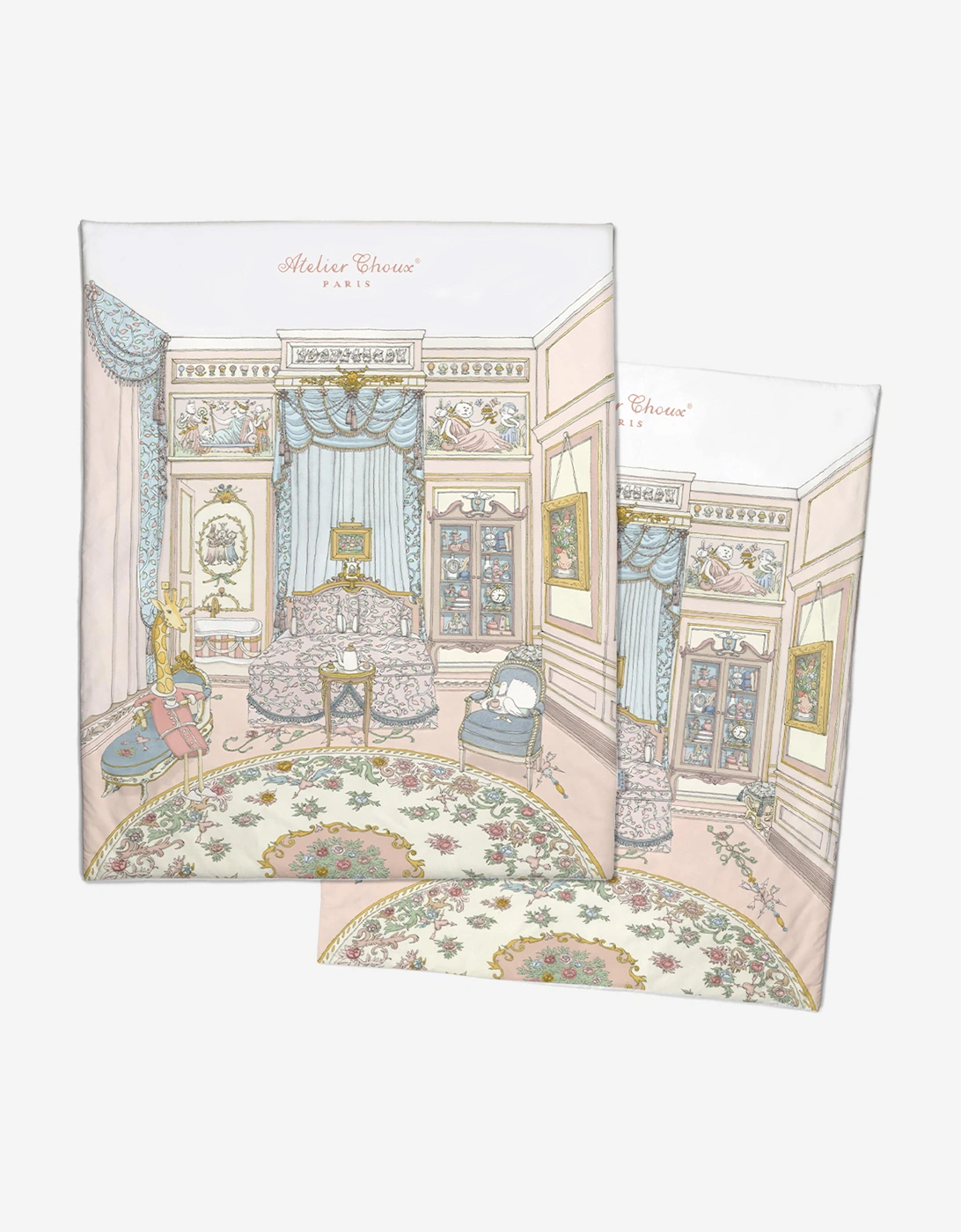 Baby French Bedroom Quilt in Multicolour  (100 × 130 cm), 5 of 4