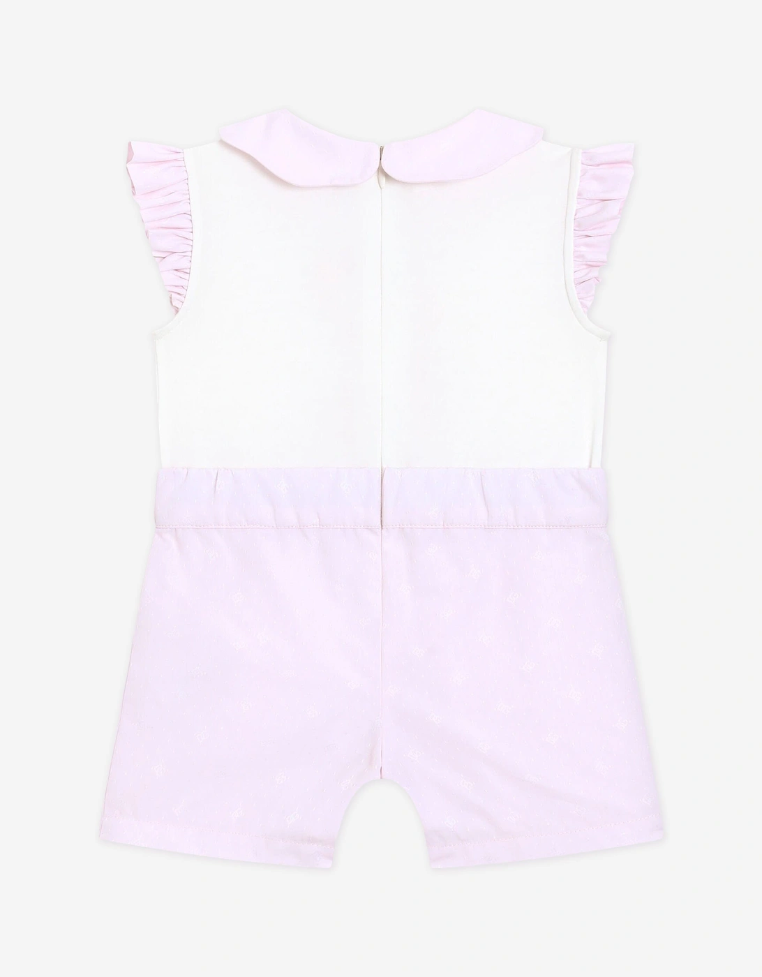 Baby Girls Embroidered Romper in Pink