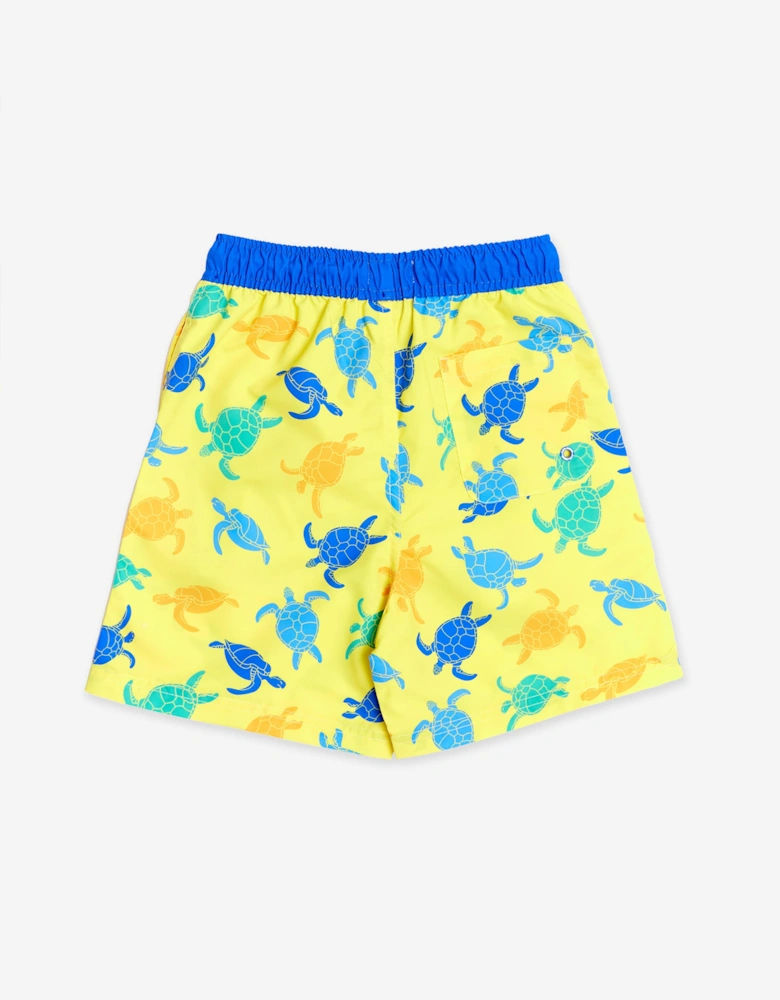 Boys Turtle Beach Shorts in Yellow (UPF50+)