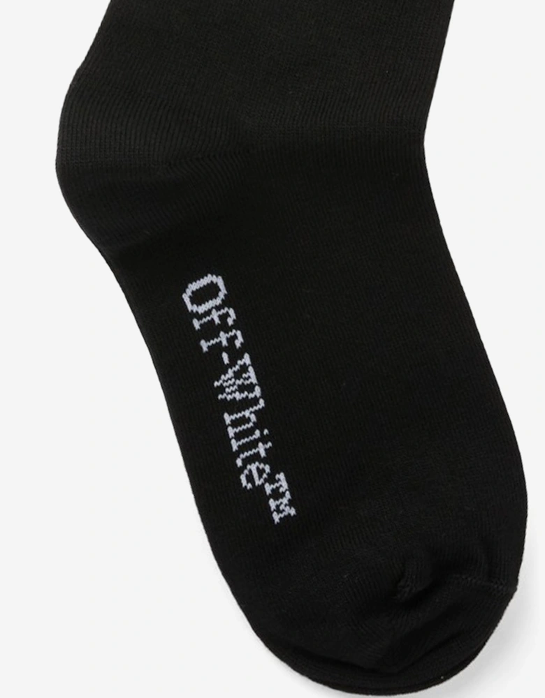 Kids Arrow Mid High Socks in Black