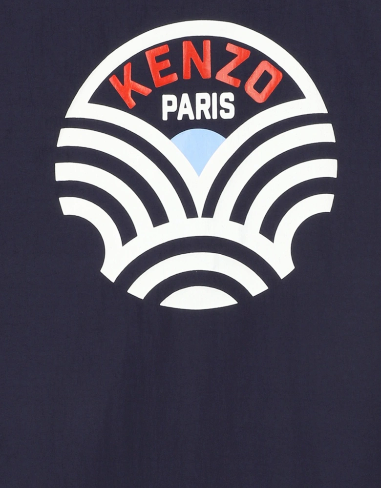 Boys Logo Gilet in Navy