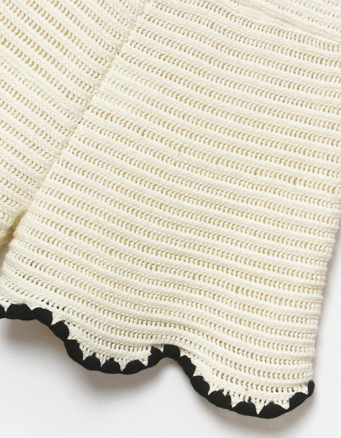 Girls Crochet Mini Shorts in Ivory