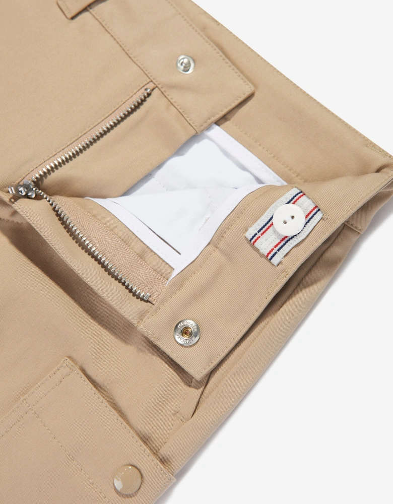 Enfant Boys Cargo Trousers in Beige