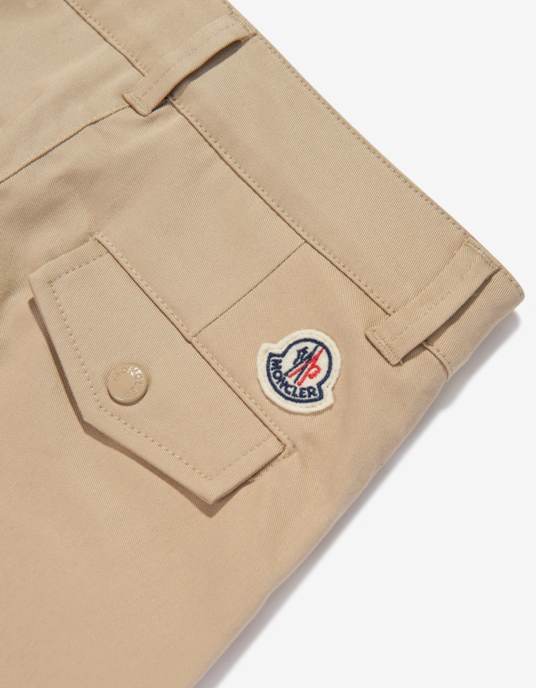 Enfant Boys Cargo Trousers in Beige