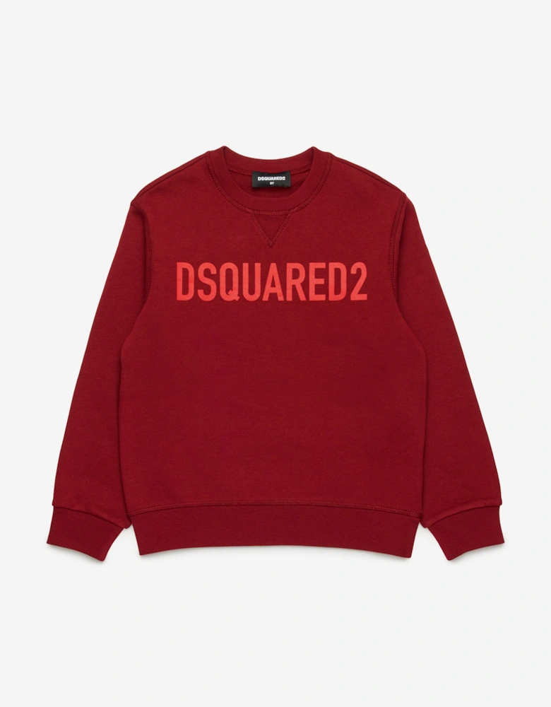 Kids Logo Sweatshirt in Red