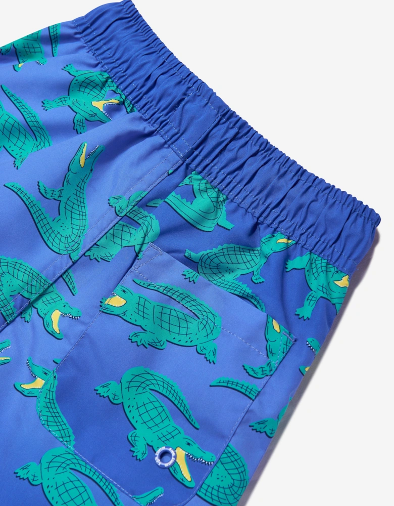 Boys Crocodile Beach Shorts in Blue (UPF50+)