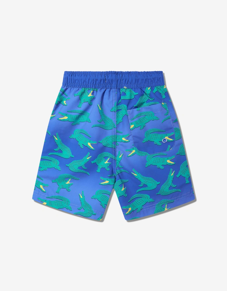 Boys Crocodile Beach Shorts in Blue (UPF50+)