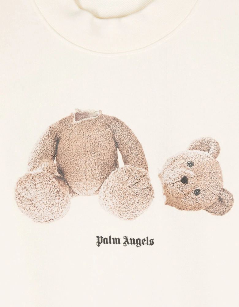 Kids Bear Crewneck Sweatshirt in Ivory