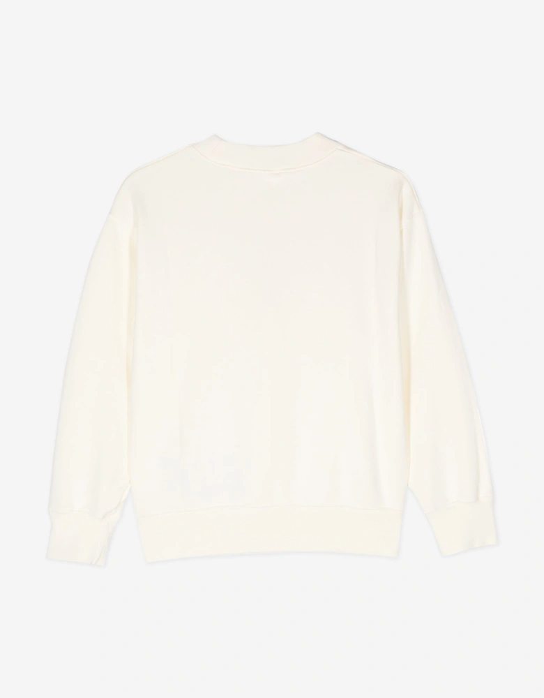 Kids Bear Crewneck Sweatshirt in Ivory