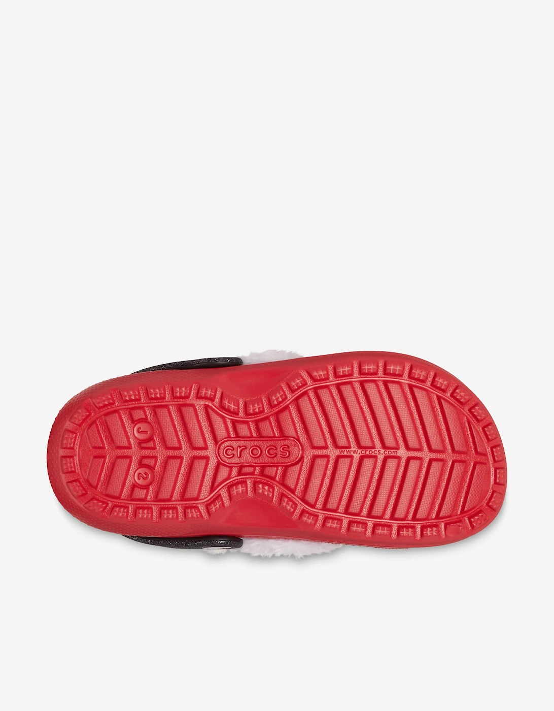 Kids Classic Lined Santa Clog in Red