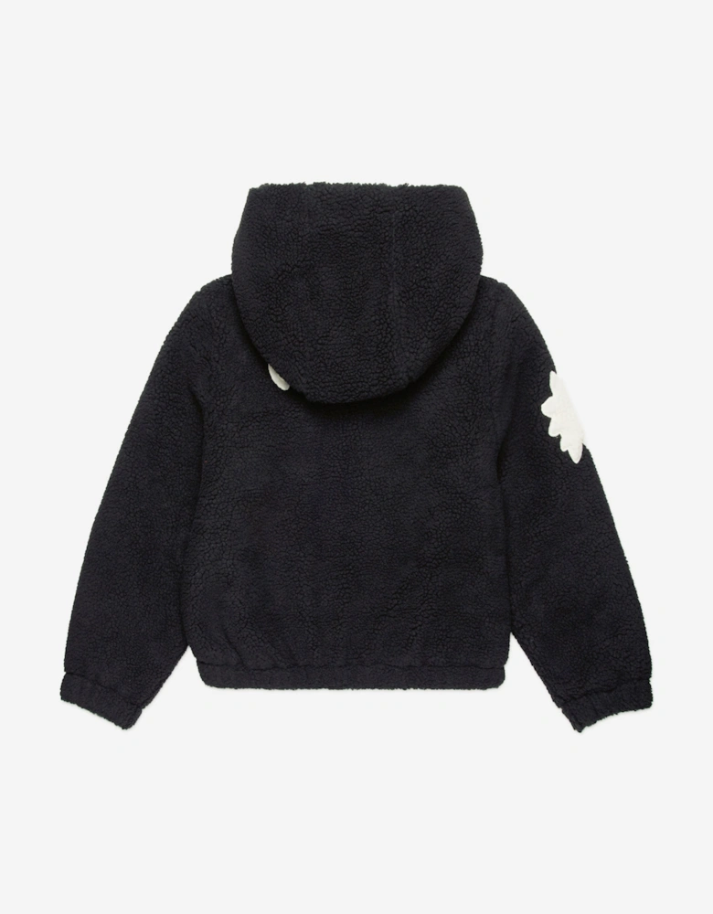 Girls Zip Up Jacket in Black