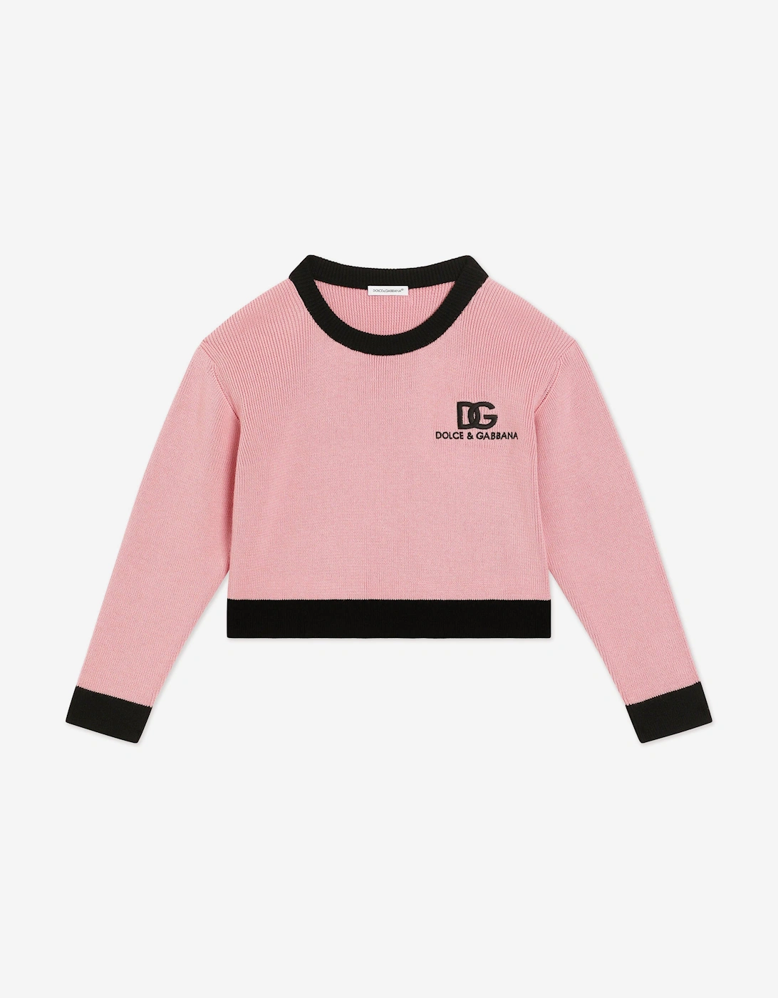 Girls Cashmere Logo Jumper in Pink, 5 of 4