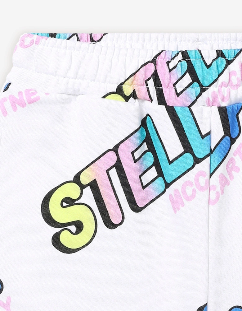 Girls Logo Shorts in White