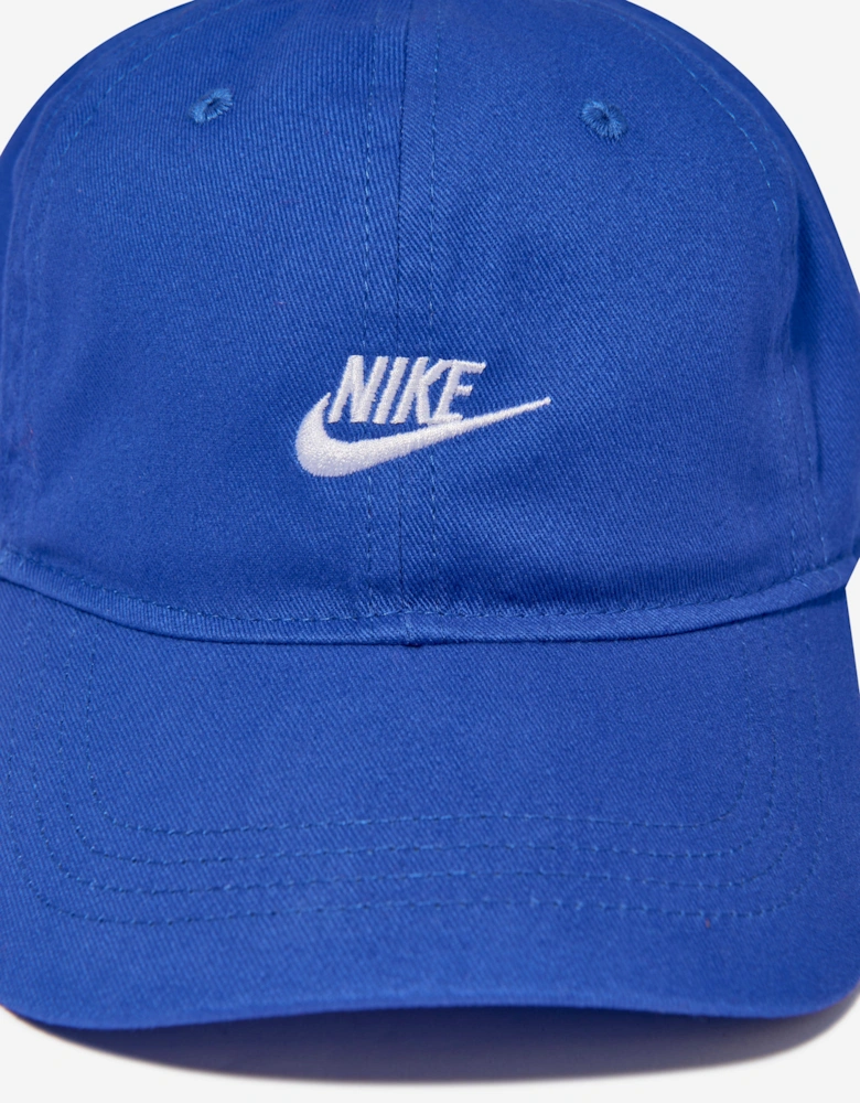 Boys Futura Curve Brim Cap in Blue