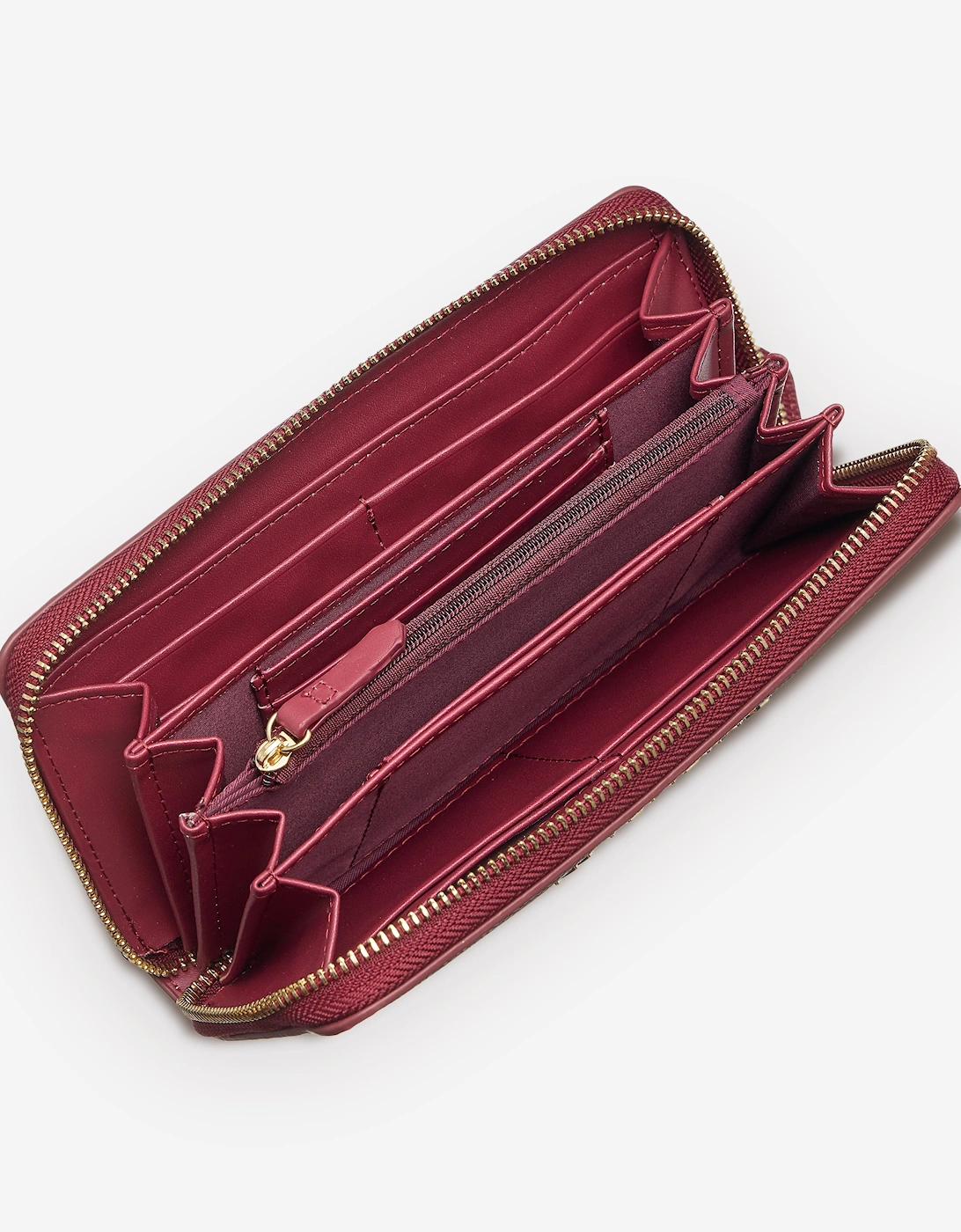 Divina Zip Around Wallet in Red (14.5cm)