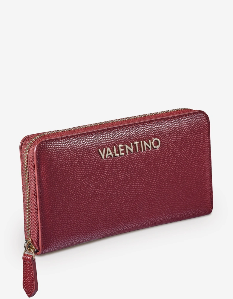 Divina Zip Around Wallet in Red (14.5cm)