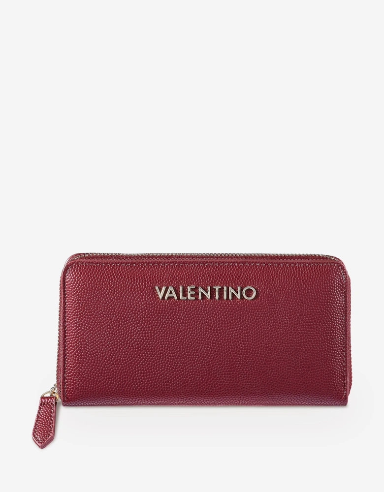 Divina Zip Around Wallet in Red (14.5cm)