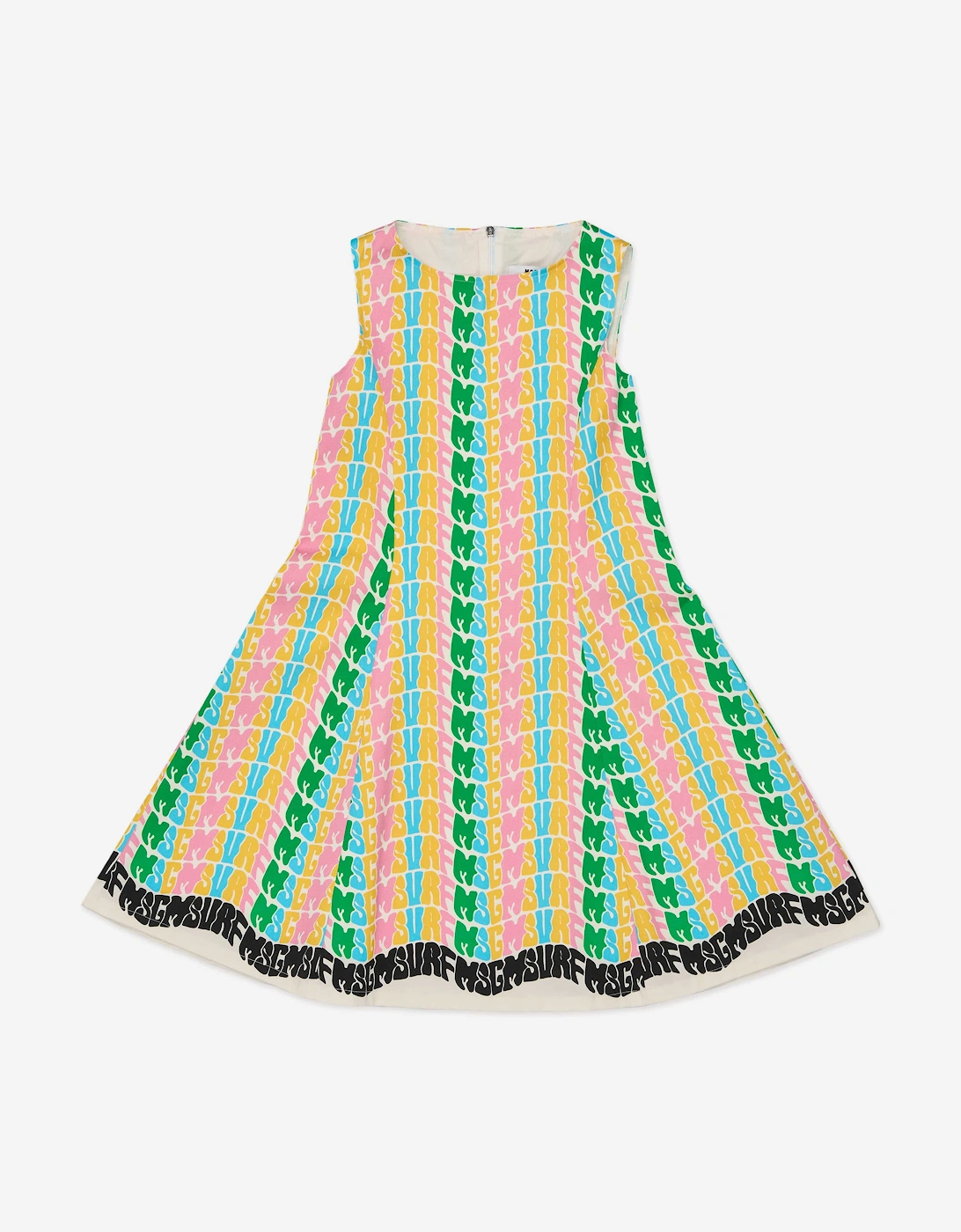 Girls Gabardine Dress in Multicolour, 4 of 3