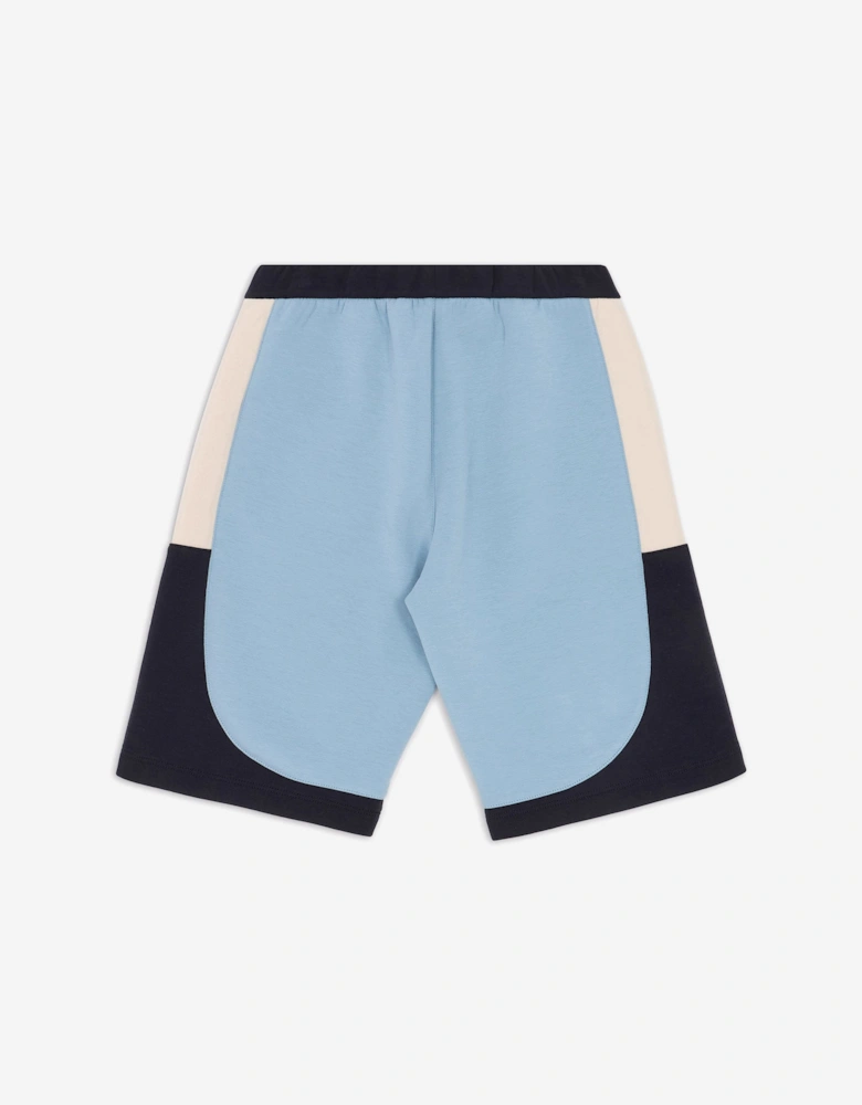 Boys Colourblock Shorts in Blue