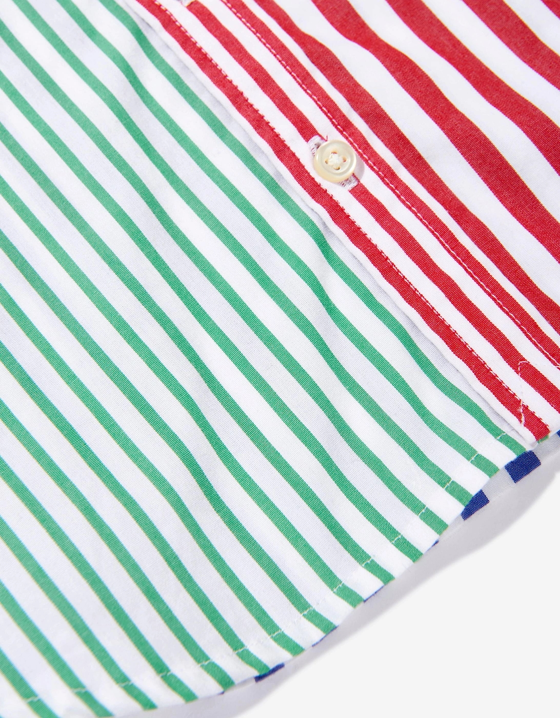Girls Striped Shirt Dress in Multicolour