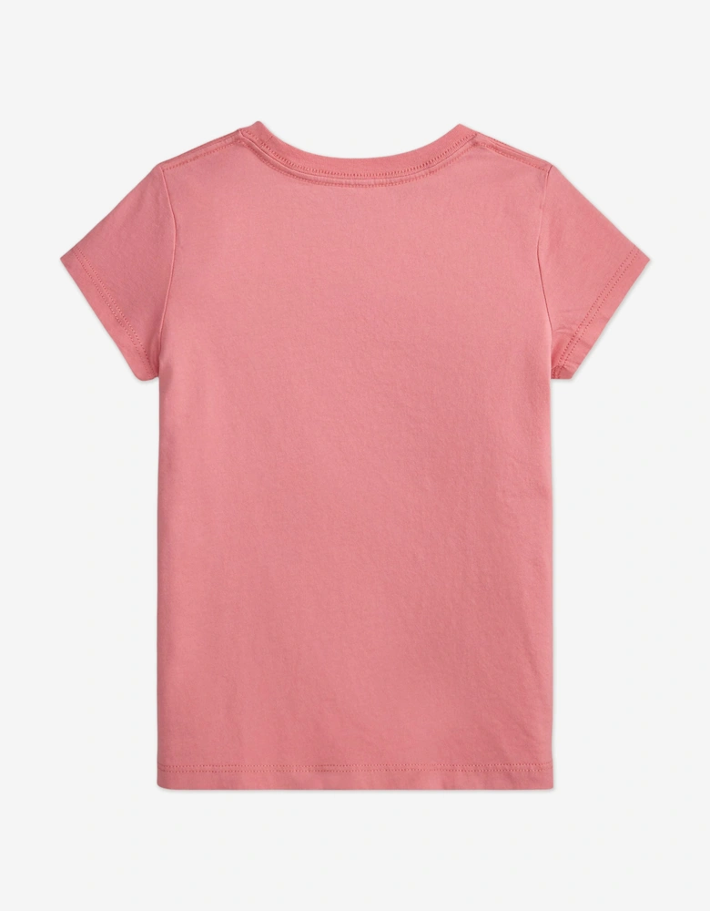 Girls Polo Bear T-Shirt in Pink