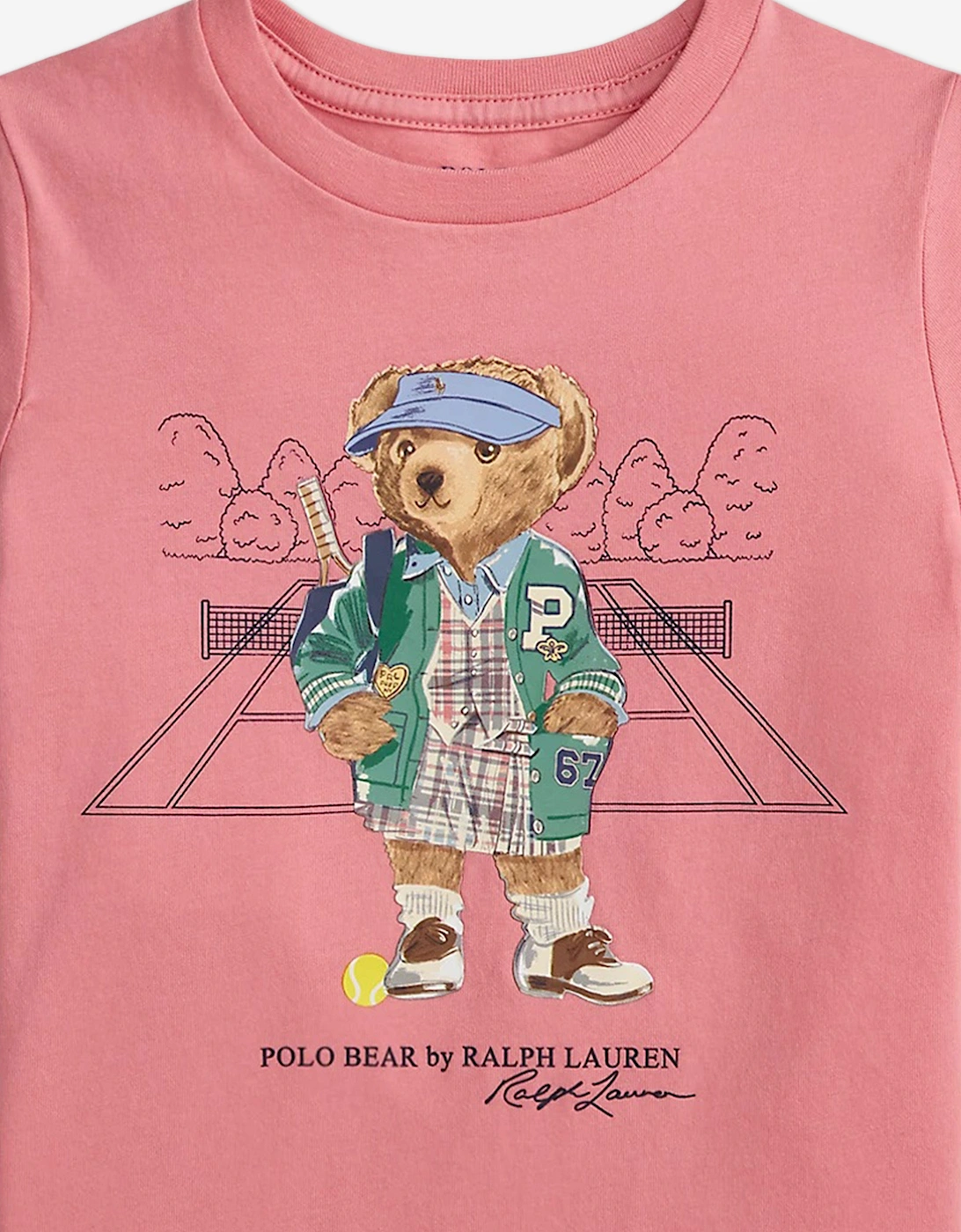 Girls Polo Bear T-Shirt in Pink