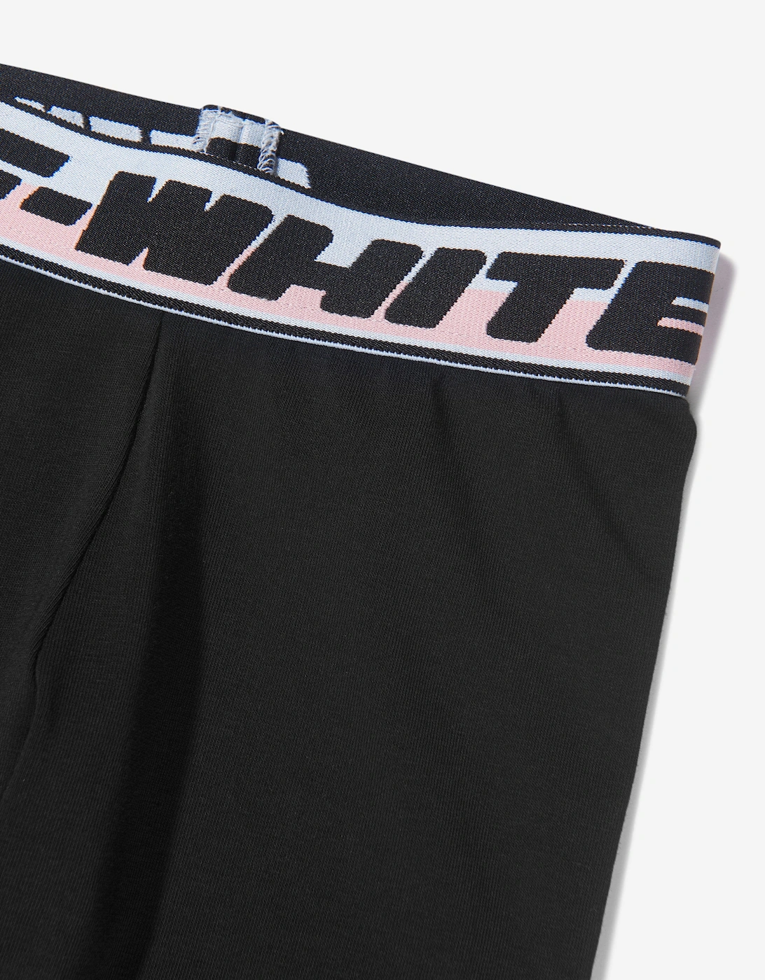 Girls Logo Band Leggings in Black
