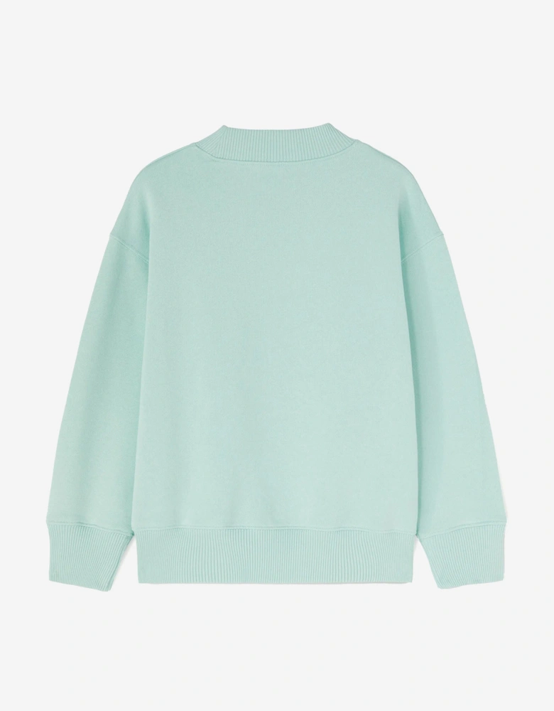 Girls The Palm Sweatshirt in Green