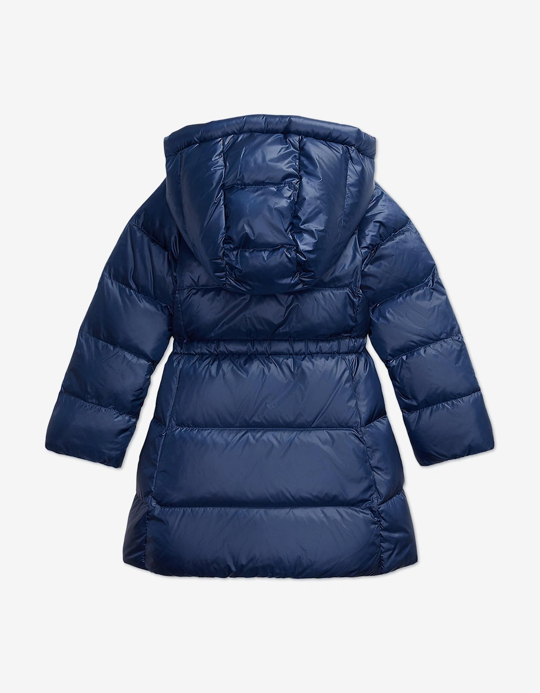 Girls Down Padded Coat in Navy