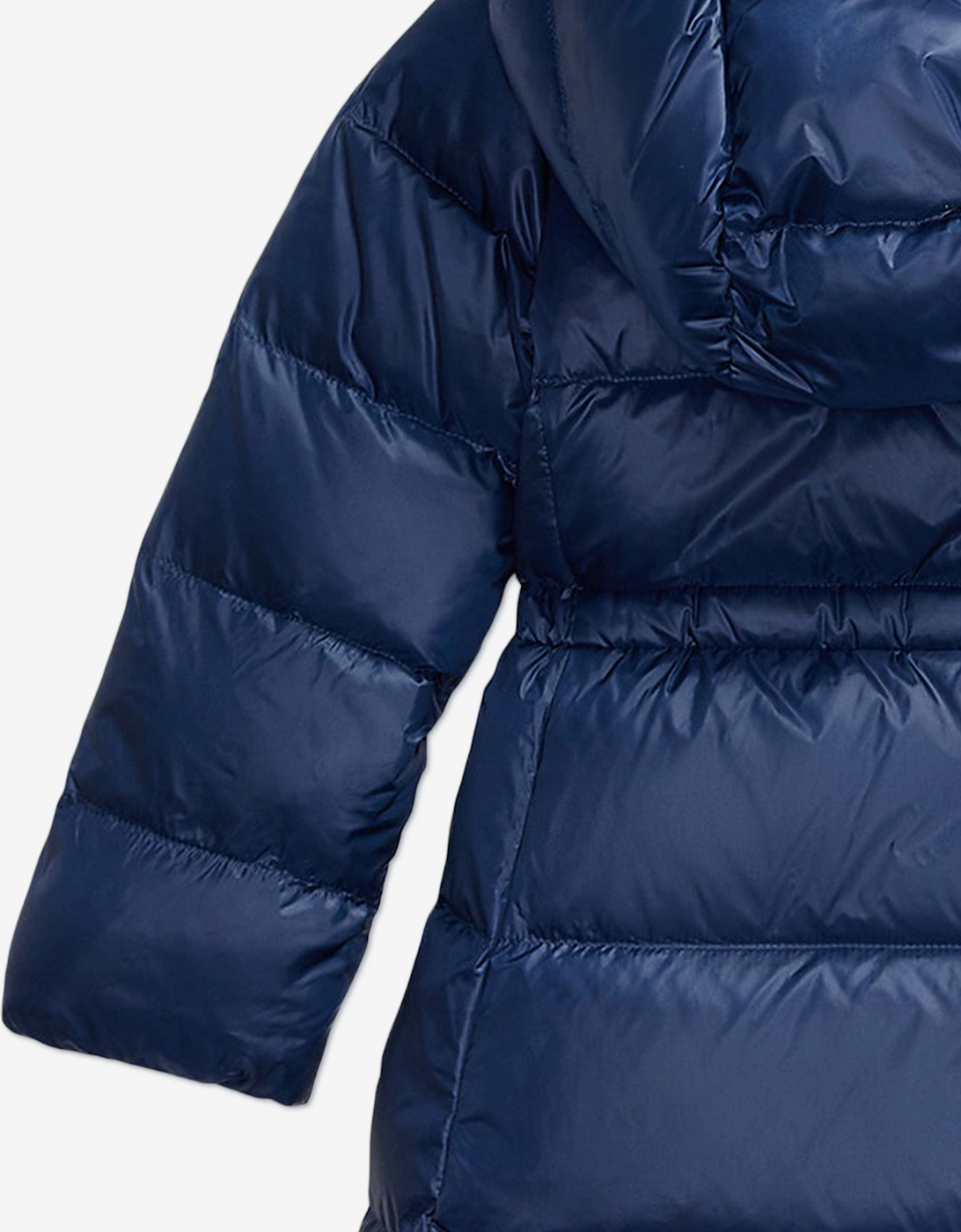 Girls Down Padded Coat in Navy