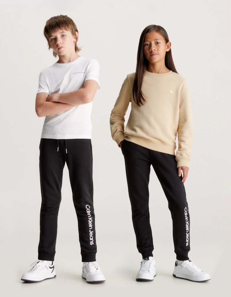 Kids Logo Joggers in Black