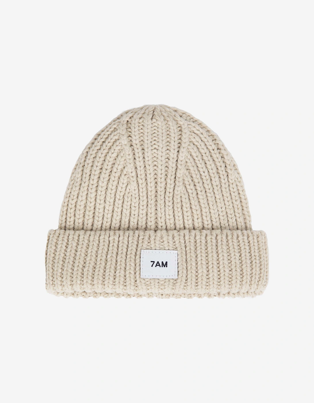 7AM Enfant Baby Chunky Beanie Hat in Beige, 3 of 2