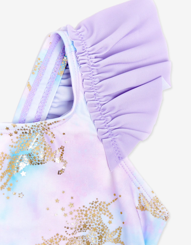 Girls Unicorn Swimsuit in Purple (UPF50+)