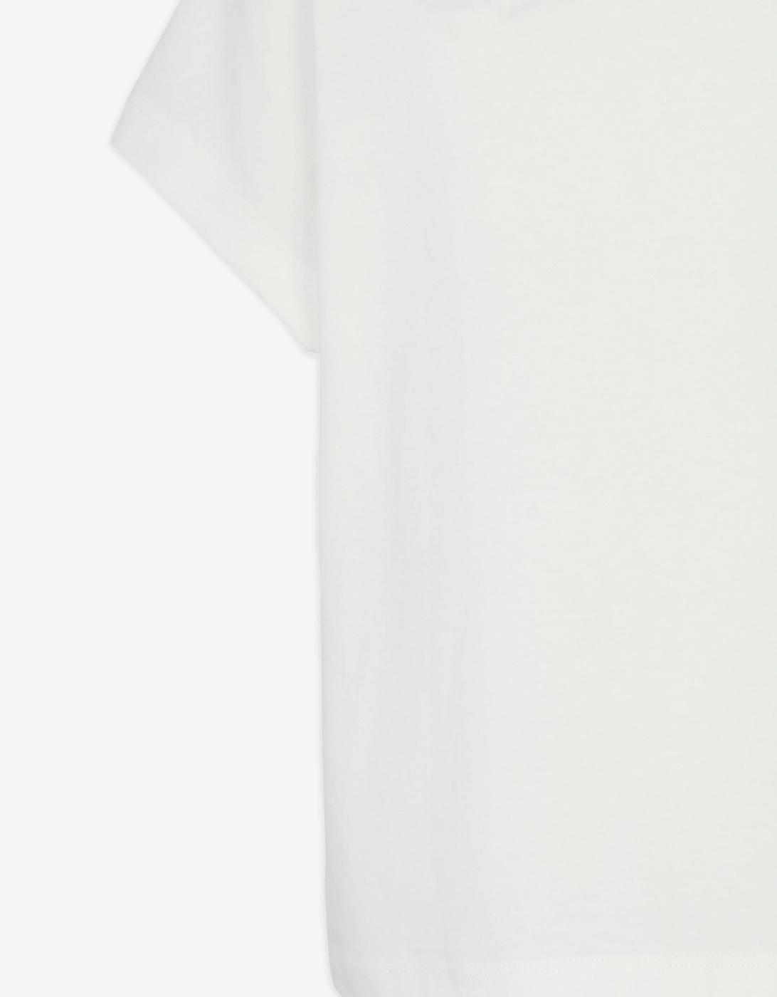 Girls Flower Logo T-Shirt in Ivory