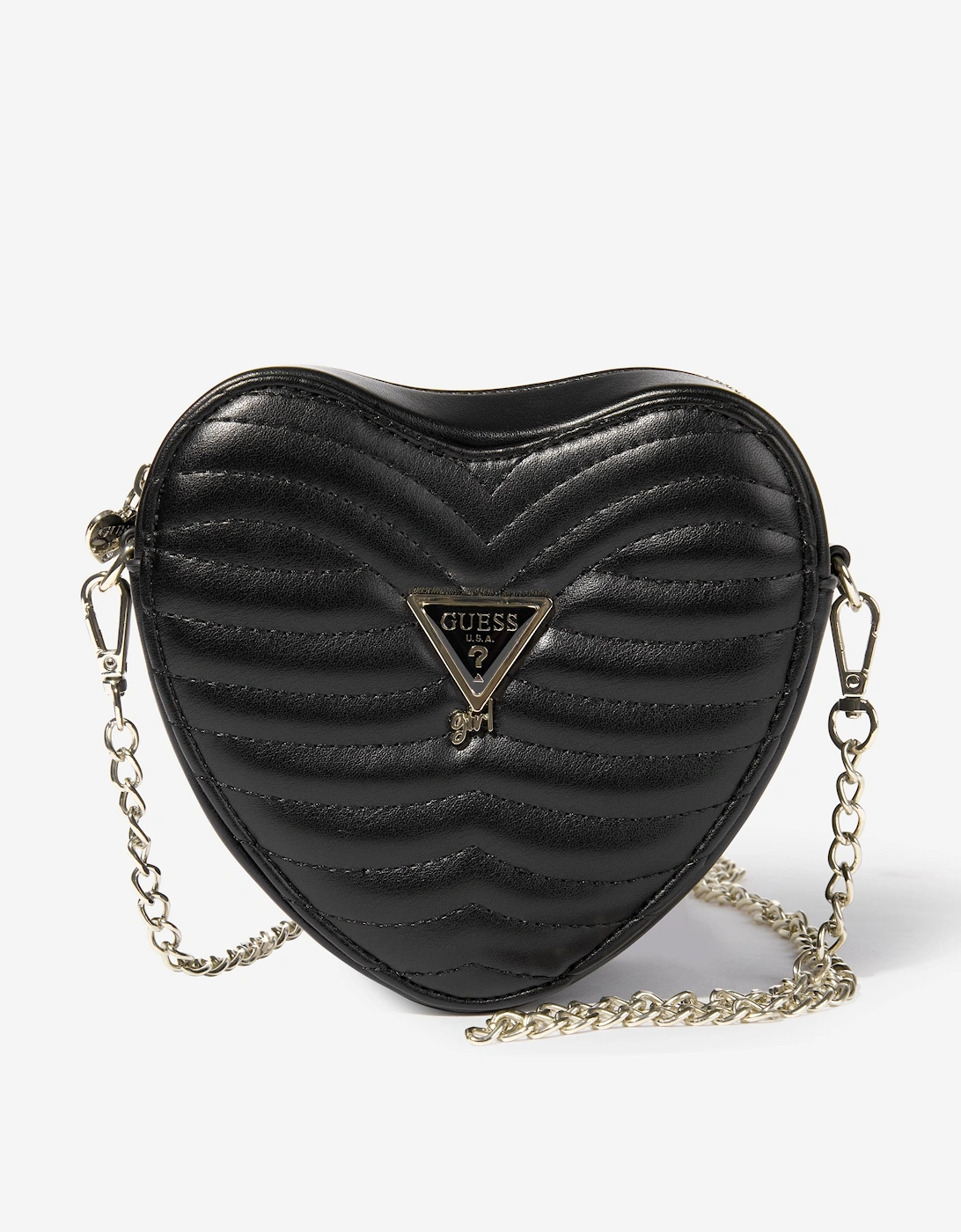 Girls Heart Crossbody Bag in Black (16cm), 7 of 6