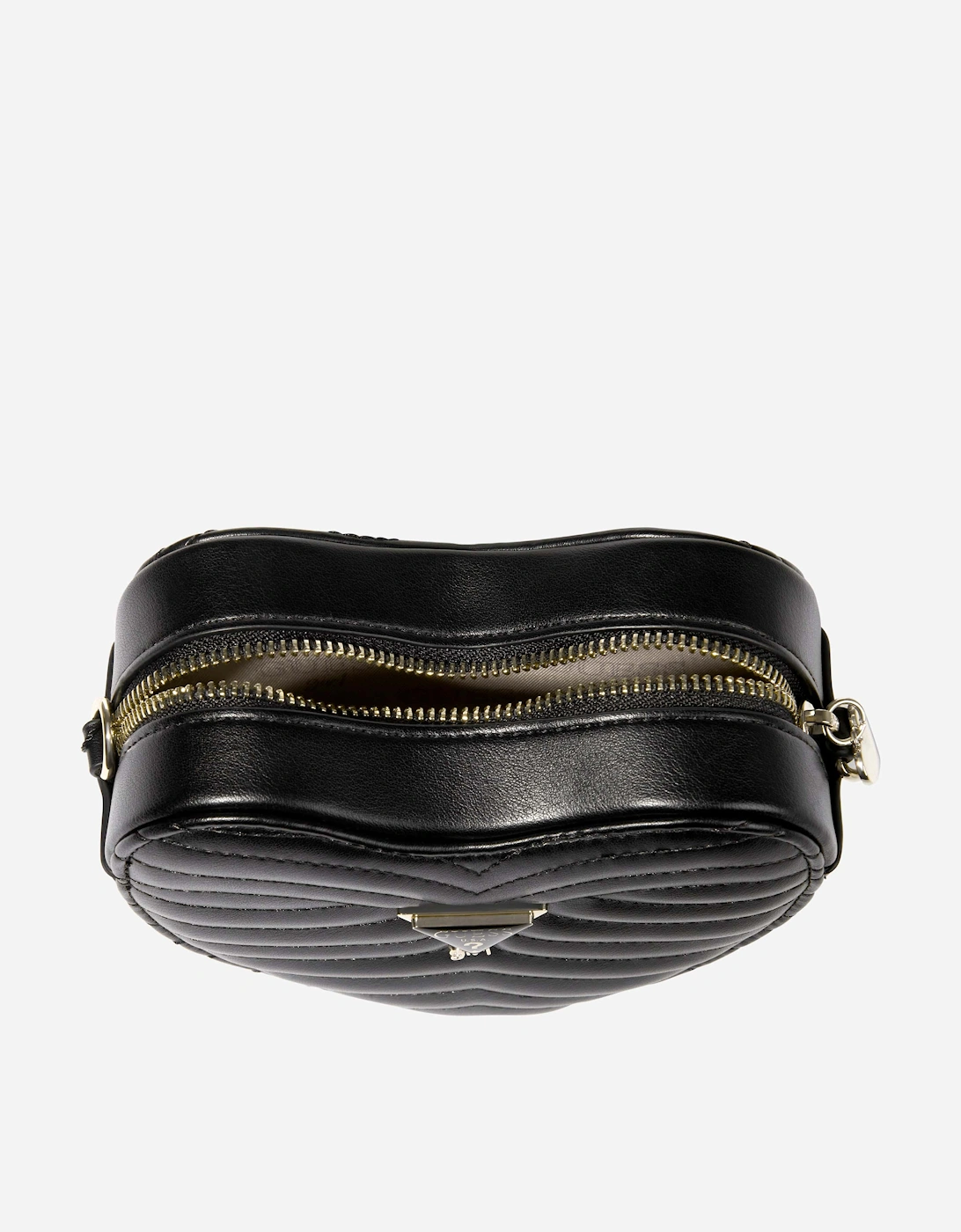 Girls Heart Crossbody Bag in Black (16cm)