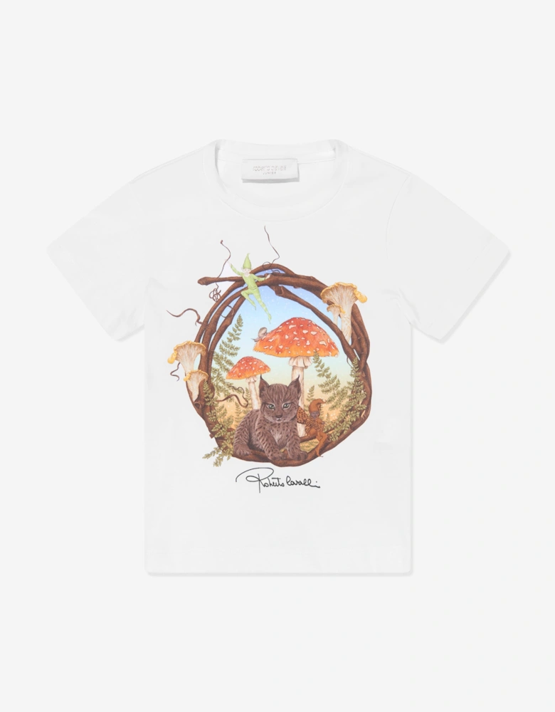 Girls Woodland T-Shirt in White